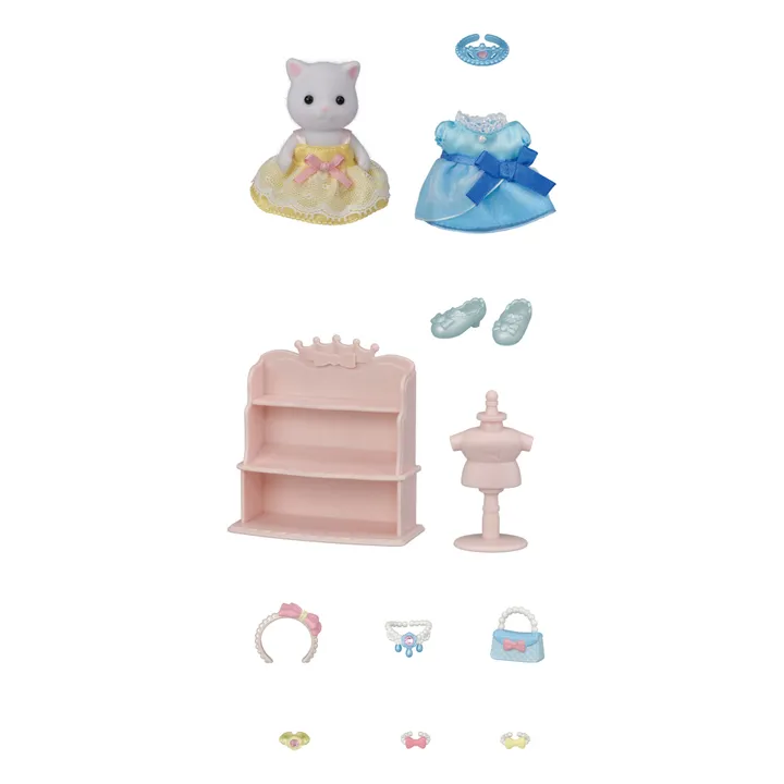 Sylvanian Families La Fille chat persan et sa panoplie de princesse