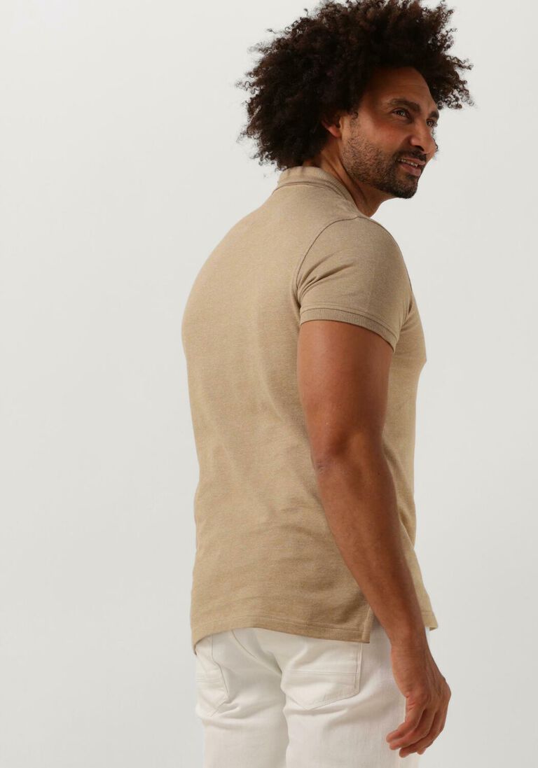 TOMMY HILFIGER bruine tommy hilfiger polo pretwist mouline slim fit polo
