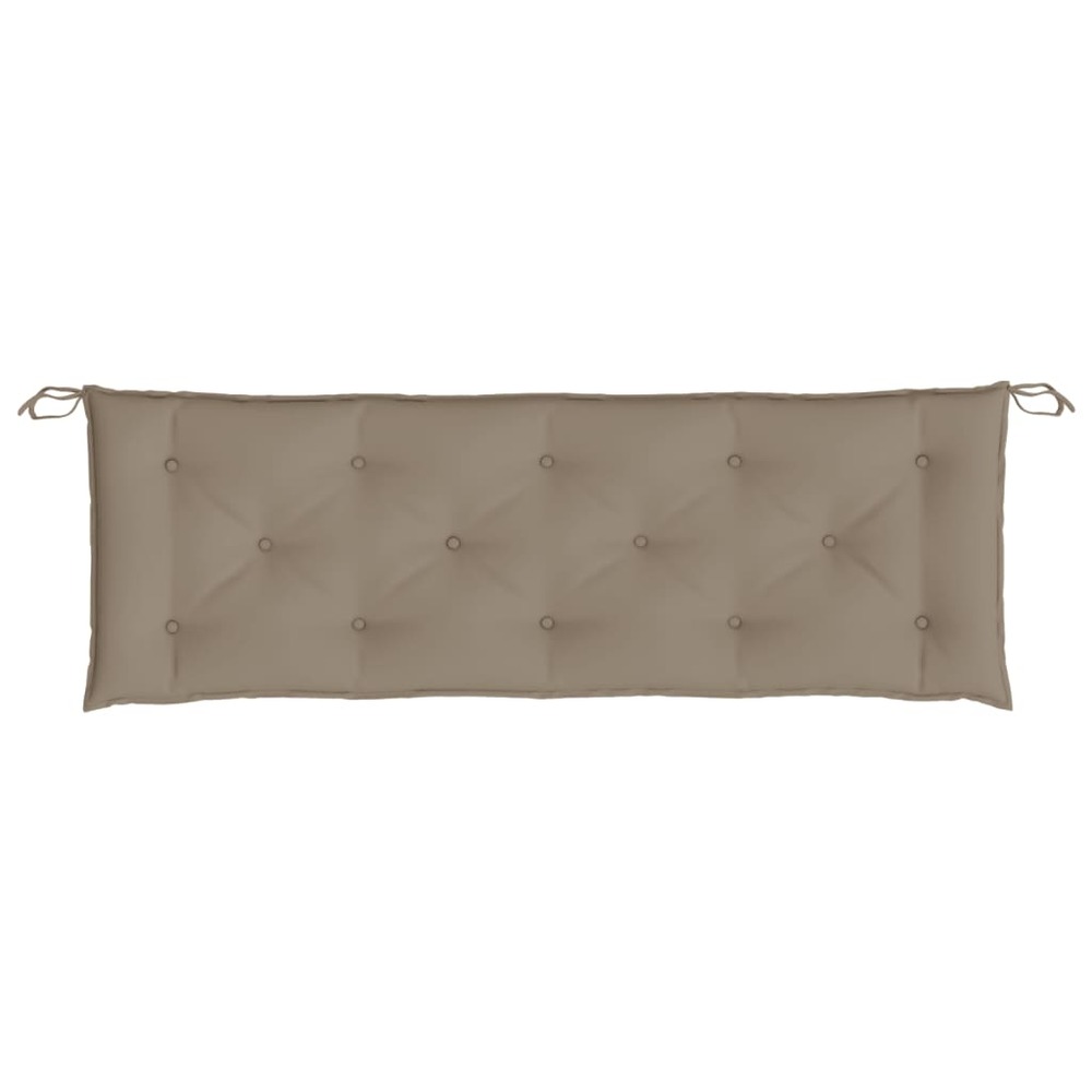 Coussins de banc de jardin 2 pcs taupe 150x50x7 cm tissu oxford