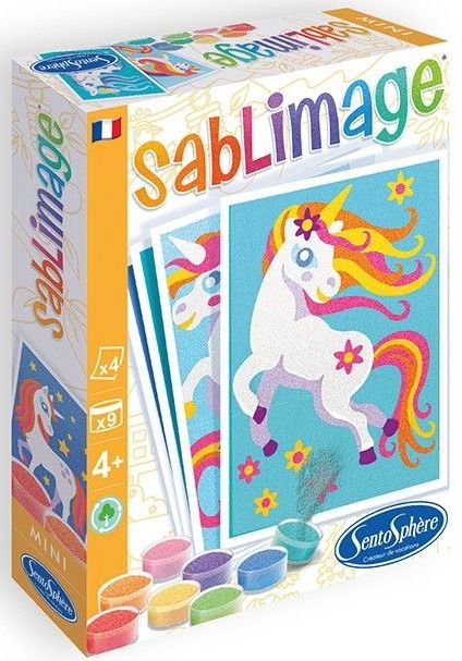 Sentosphère - Sablimage Mini - Knutselset - Eenhoorns - Zandkunst voor Kinderen