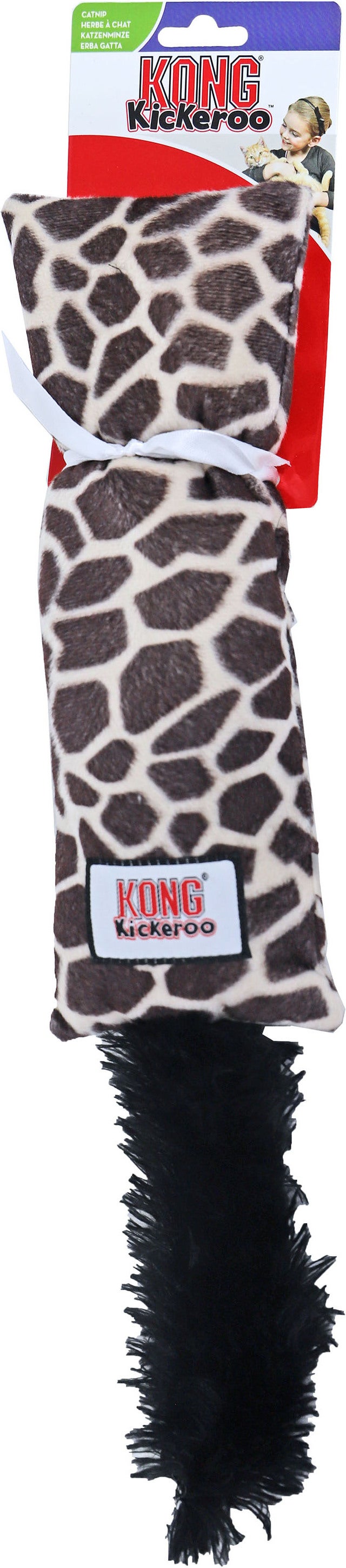 Kong kattenspeelgoed Kickeroo bruin 9,5 x 6,4 x 54,6 cm