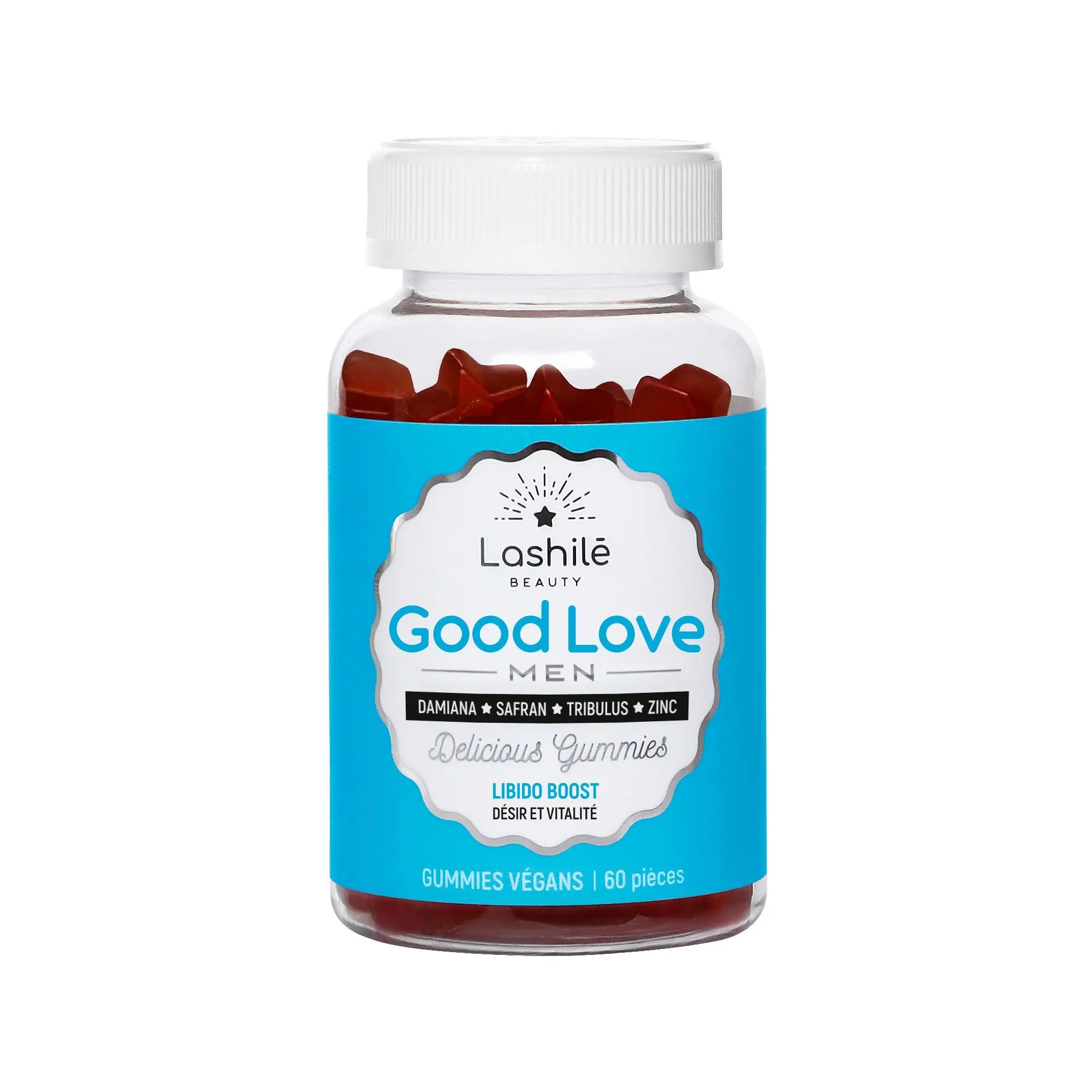 Lashilé Beauty - Good Love Men Désir et vitalité Flacon 60 gummies - Nouveautés