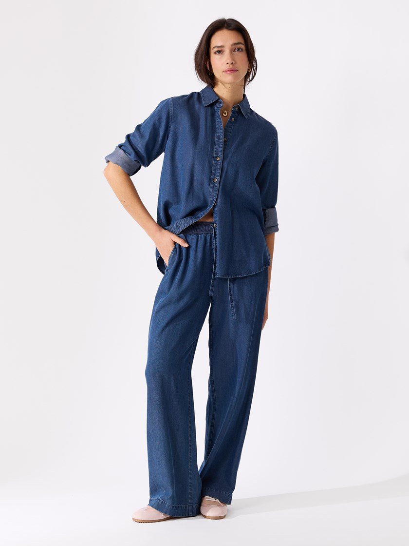 Aida skjorte Dark Denim