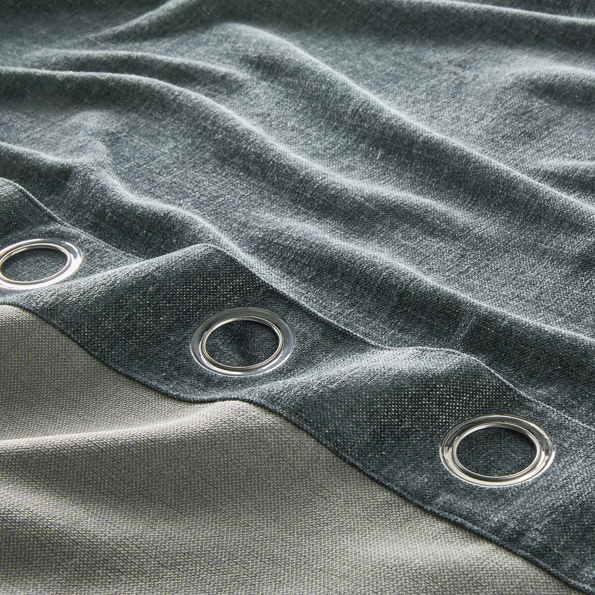 LA REDOUTE INTERIEURS<br>Cortina com ilhós, efeito envelhecido, Figuera