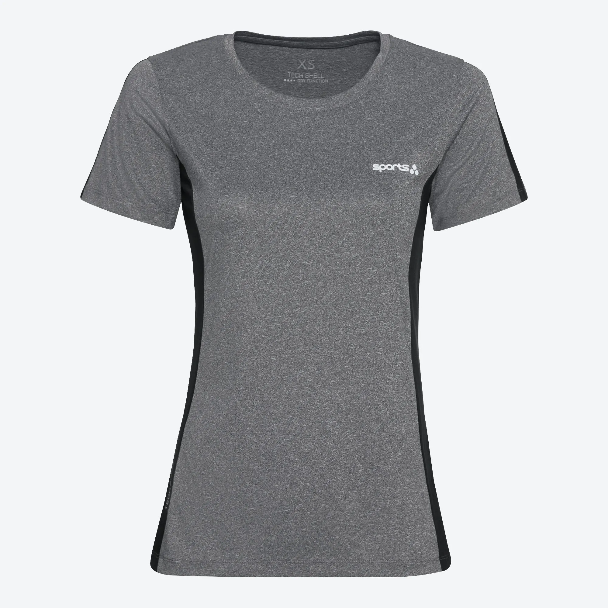 Damen-Funktions-T-Shirt mit Kontrast-Einsätzen