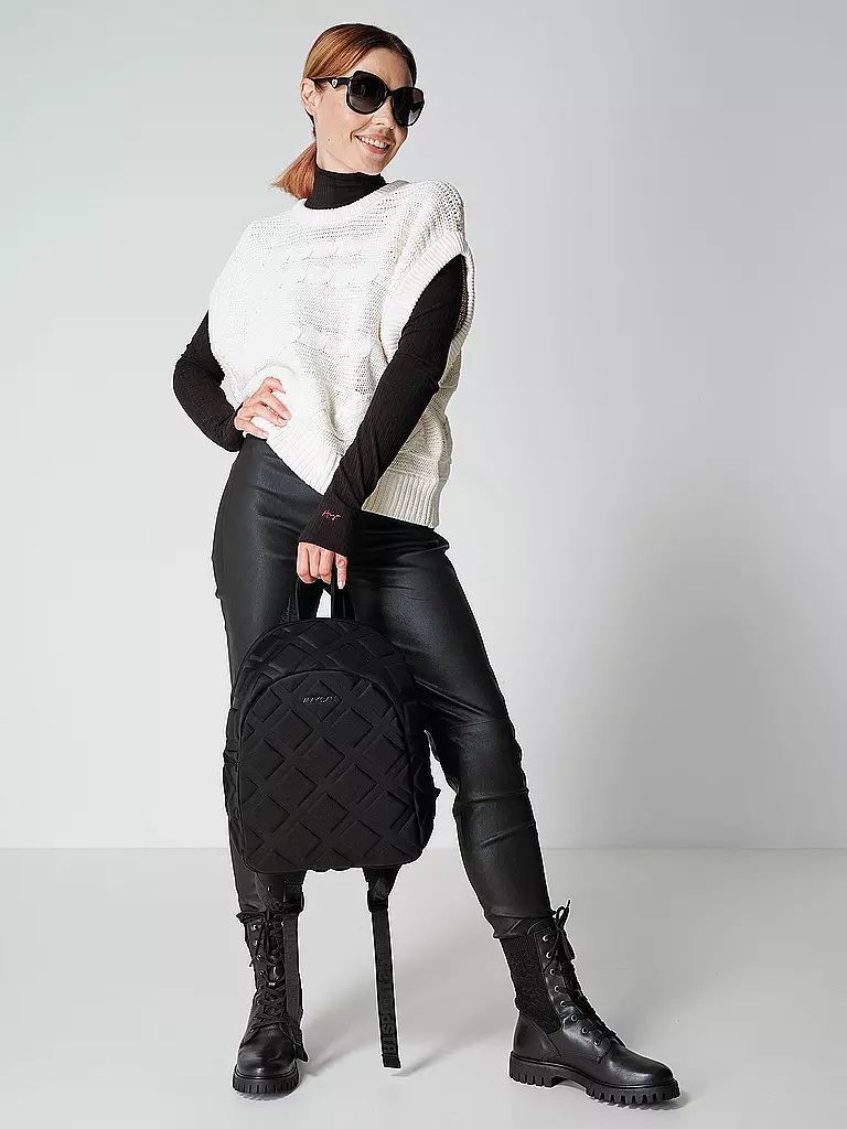 MOS MOSH Lederleggings MMLUCILLE schwarz