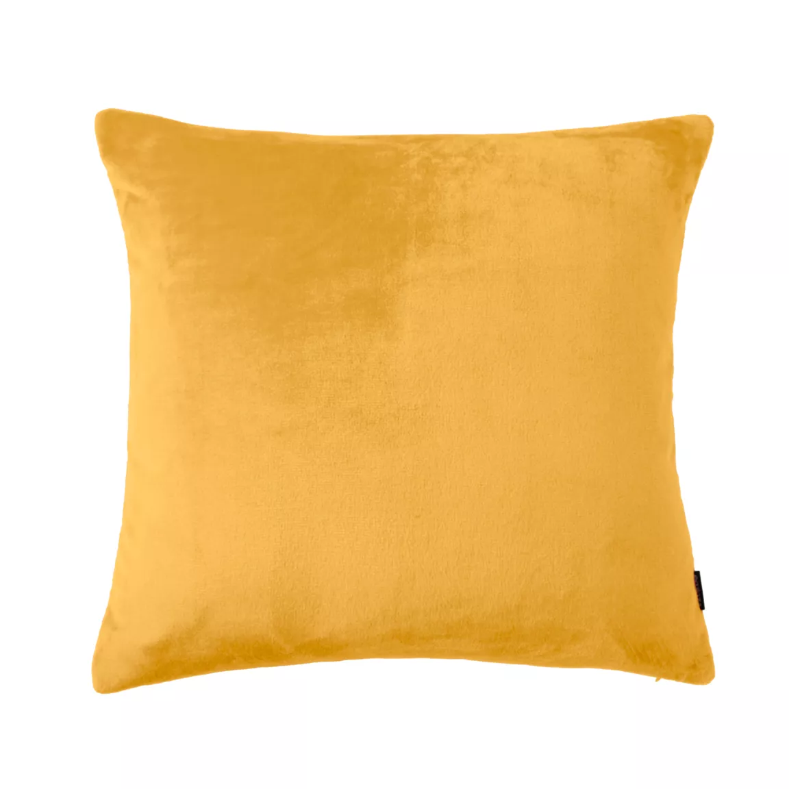 Housse de coussin carrée flanelle (60 x 60 cm) Didou Jaune moutarde
