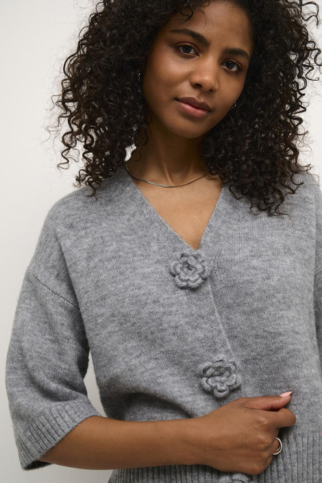 Kaffe grijze dames vest