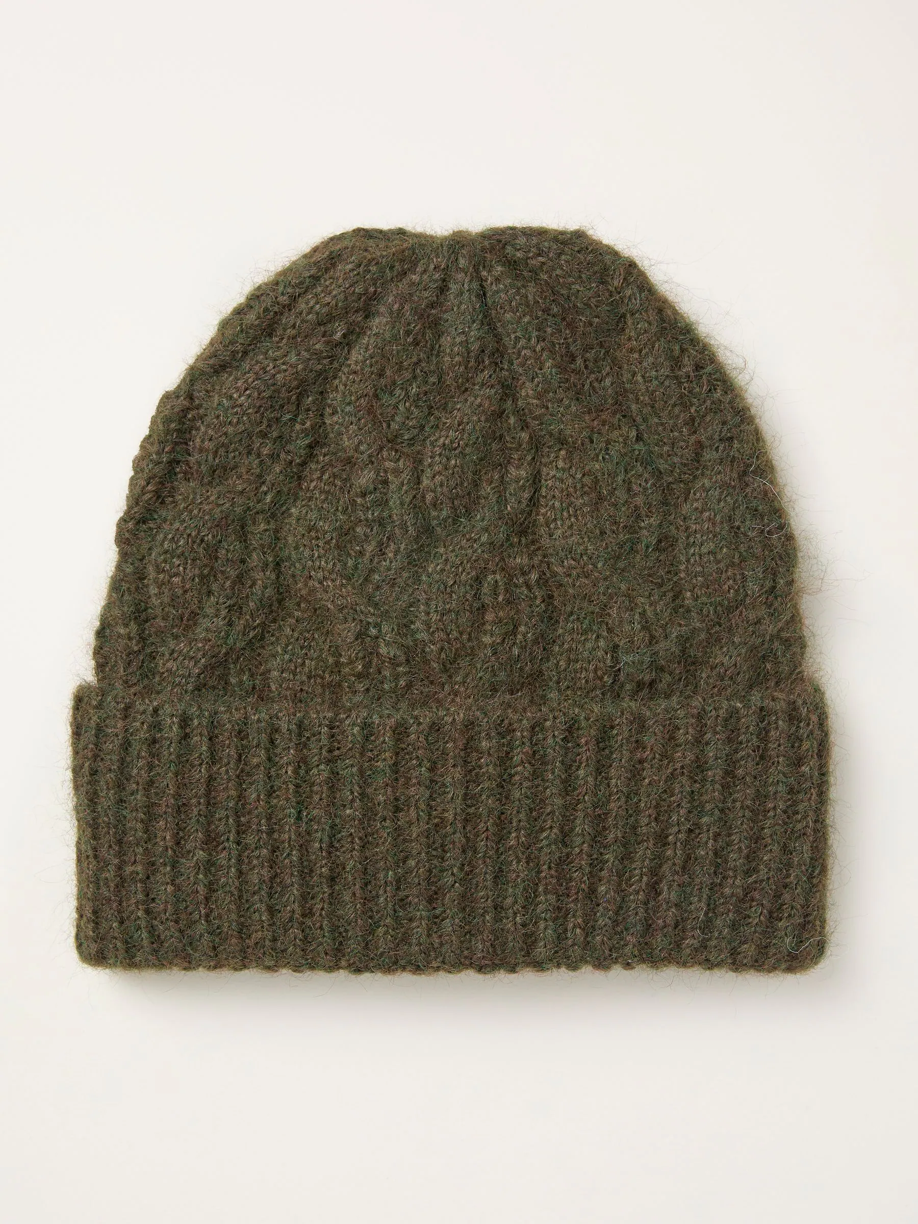 Groen - FatFace Cable Beanie