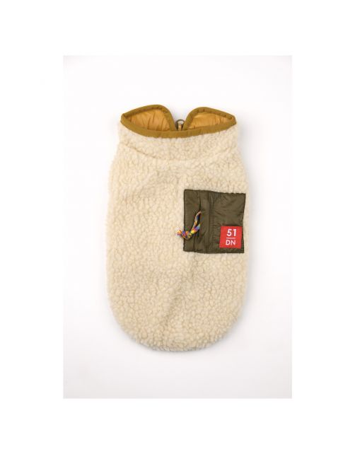 51 Degrees North Jules Coat Beige&Oker - Hondenkleding