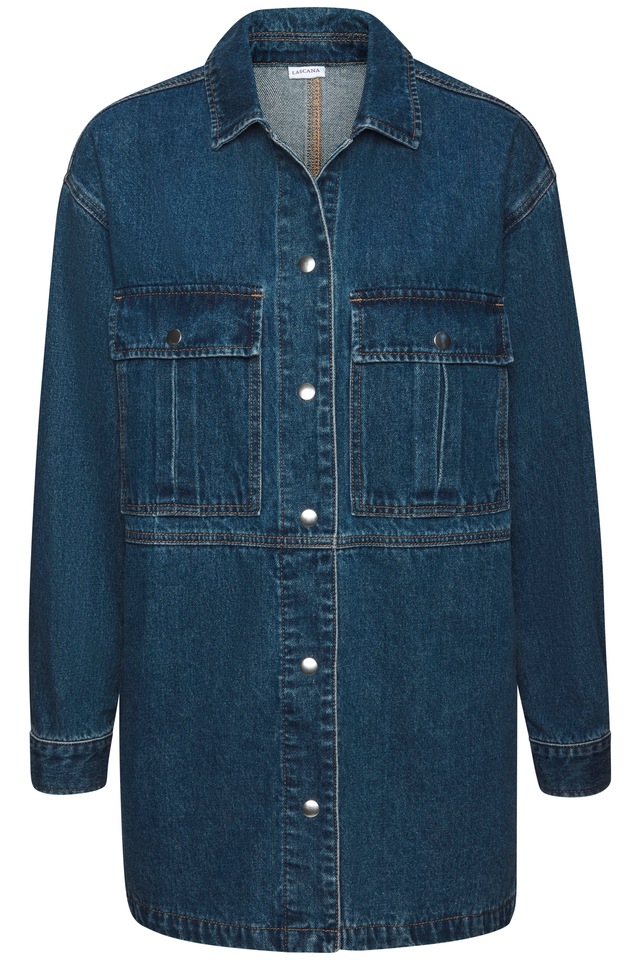LASCANA Jeansjacke mit seitlichen Schlitzen