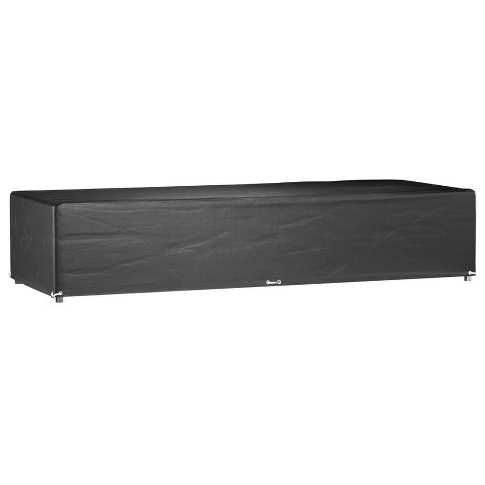 Housses pour chaise longue 2 pcs 12 œillets 205x75x40 cm pe