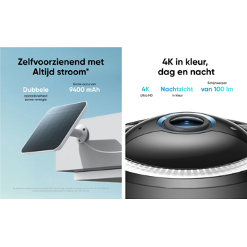 Eufy 4G LTE Beveiligingscamera S330 voor buiten met Zonnepaneel