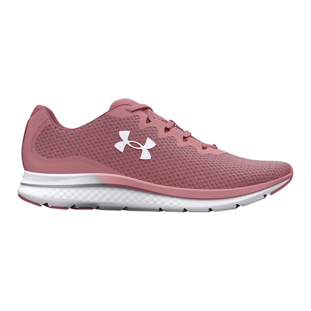 Under Armour UA CHARGED IMPULSE 3 - Chaussures running Femme pink elixir/pink elixir/white