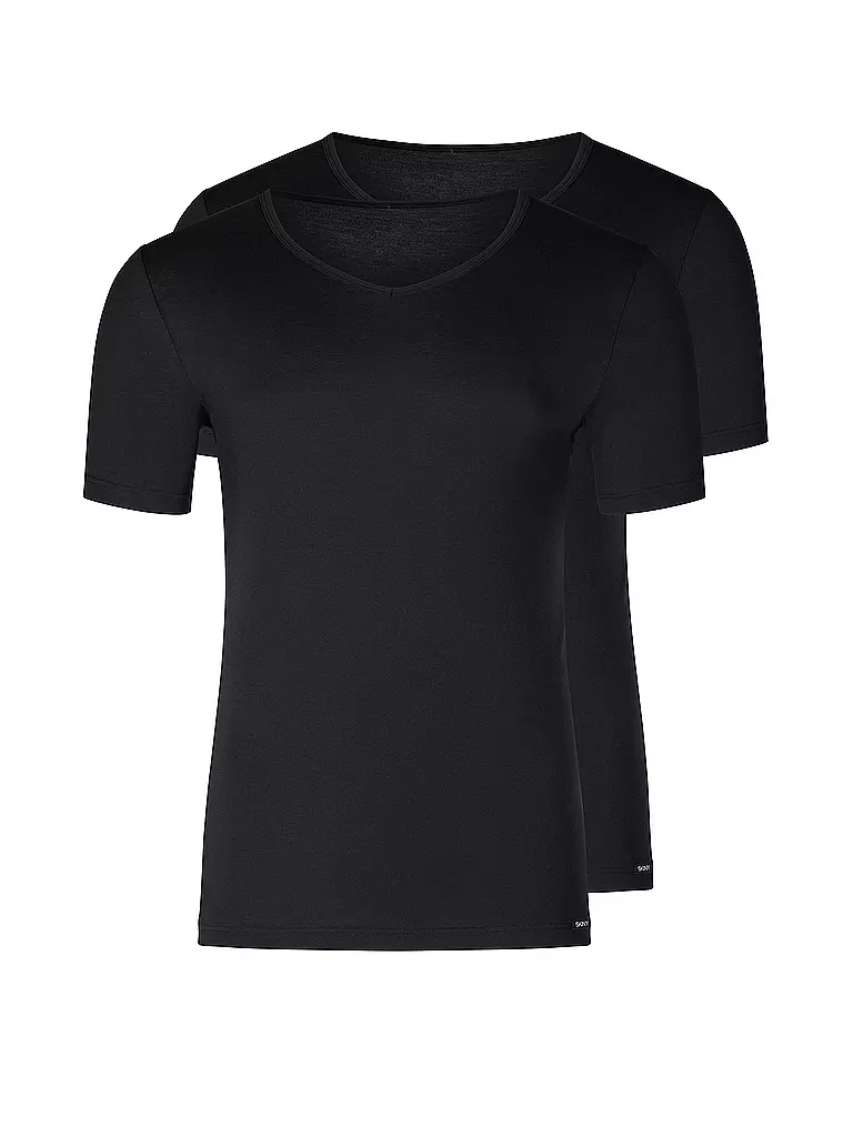 SKINY T-Shirt 2-er Pkg schwarz
