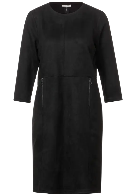 Velours Kleid - Black