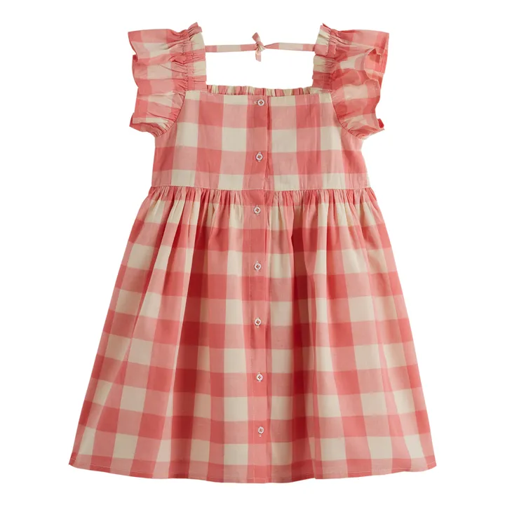 Emile et Ida Robe Smockée Vichy | Rose bonbon
