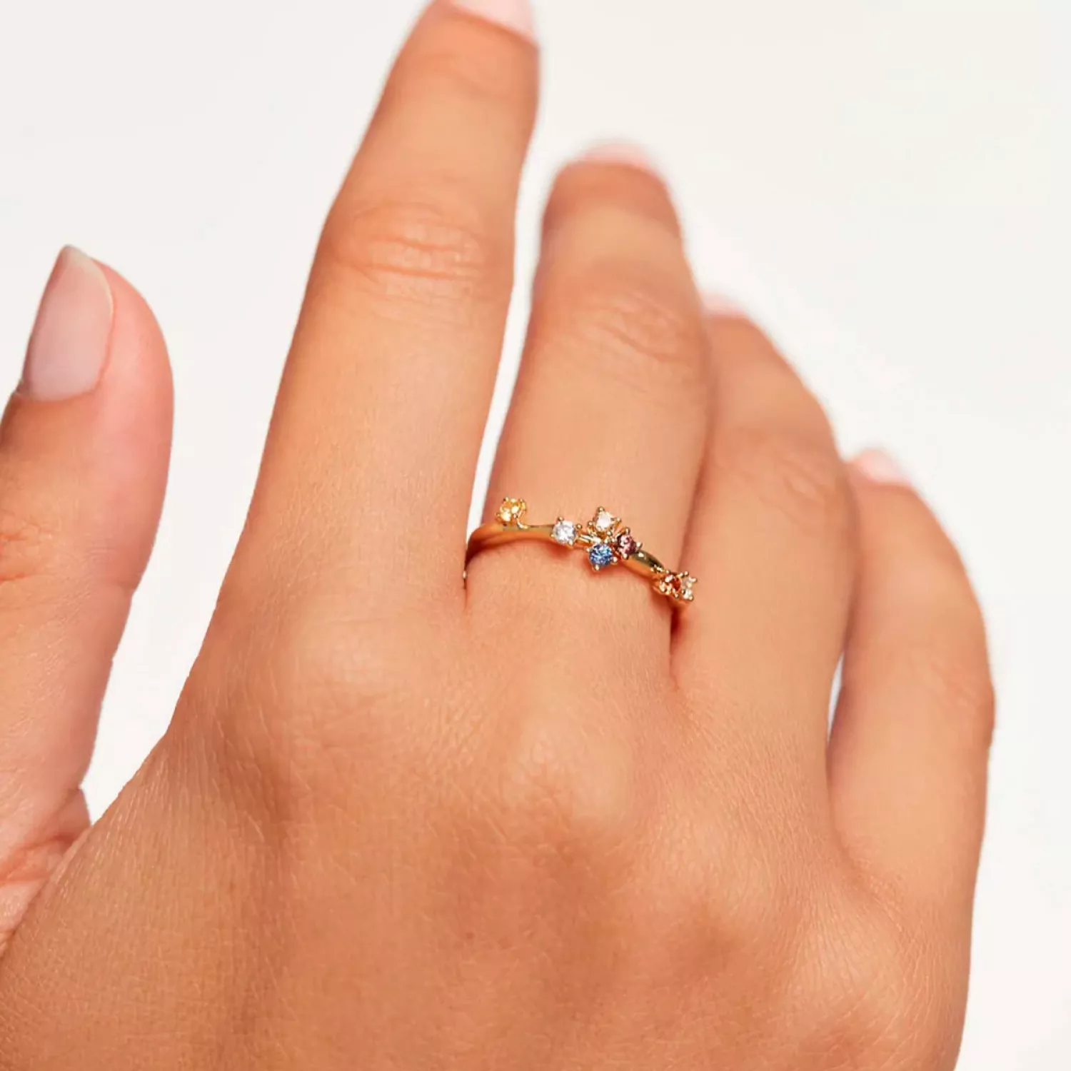 PDPAOLA Five Ring 18 kt. Forgyldt Sølv AN01-210
