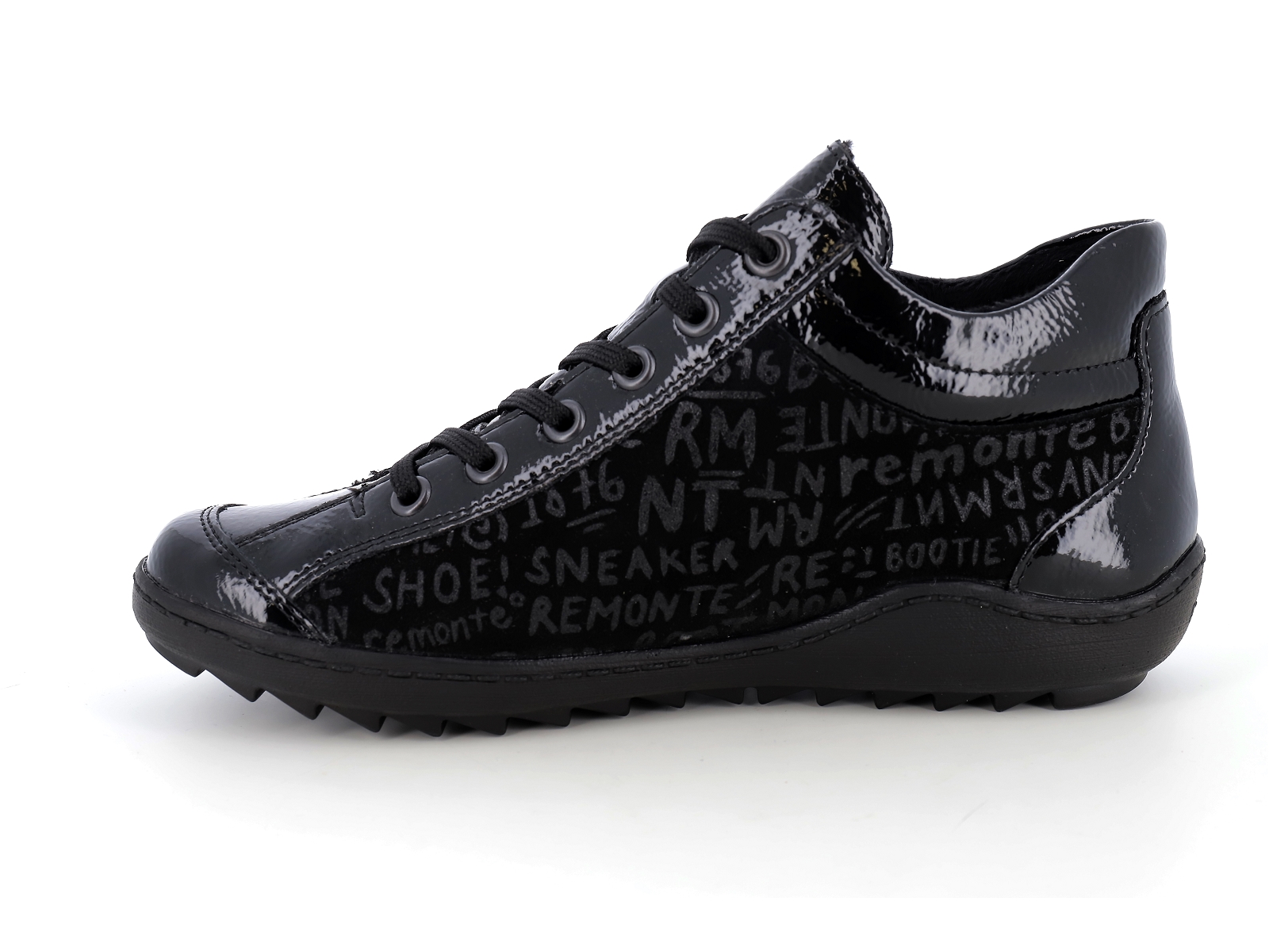 Remonte-R1477 Matières combinées V.Noir