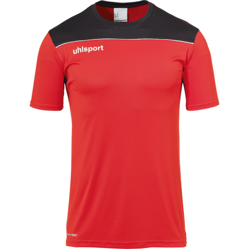 Camisa Offense 23 Poly Vermelha/Preta/Branca Uhlsport