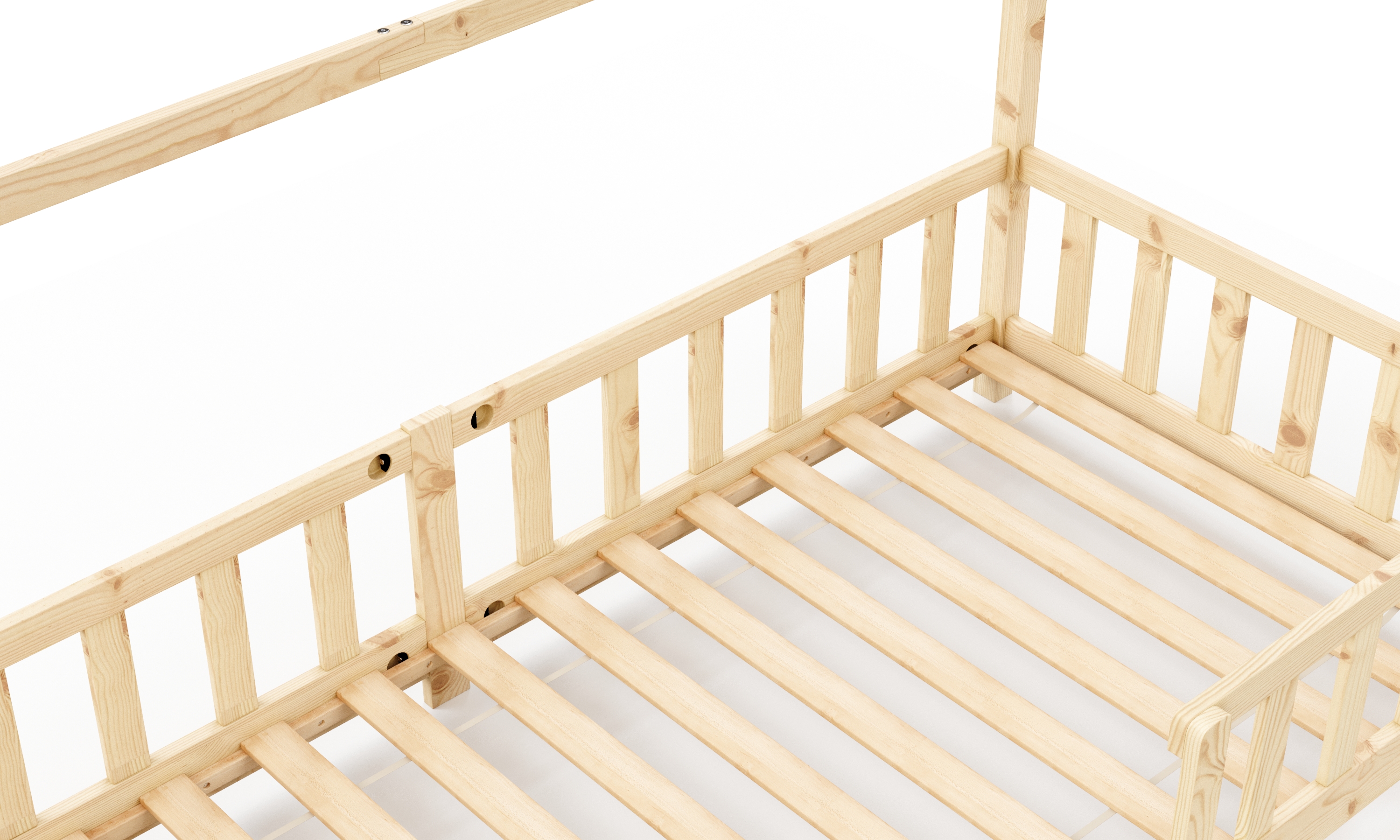 Kinderbett MAISON 90 x 200 cm natur