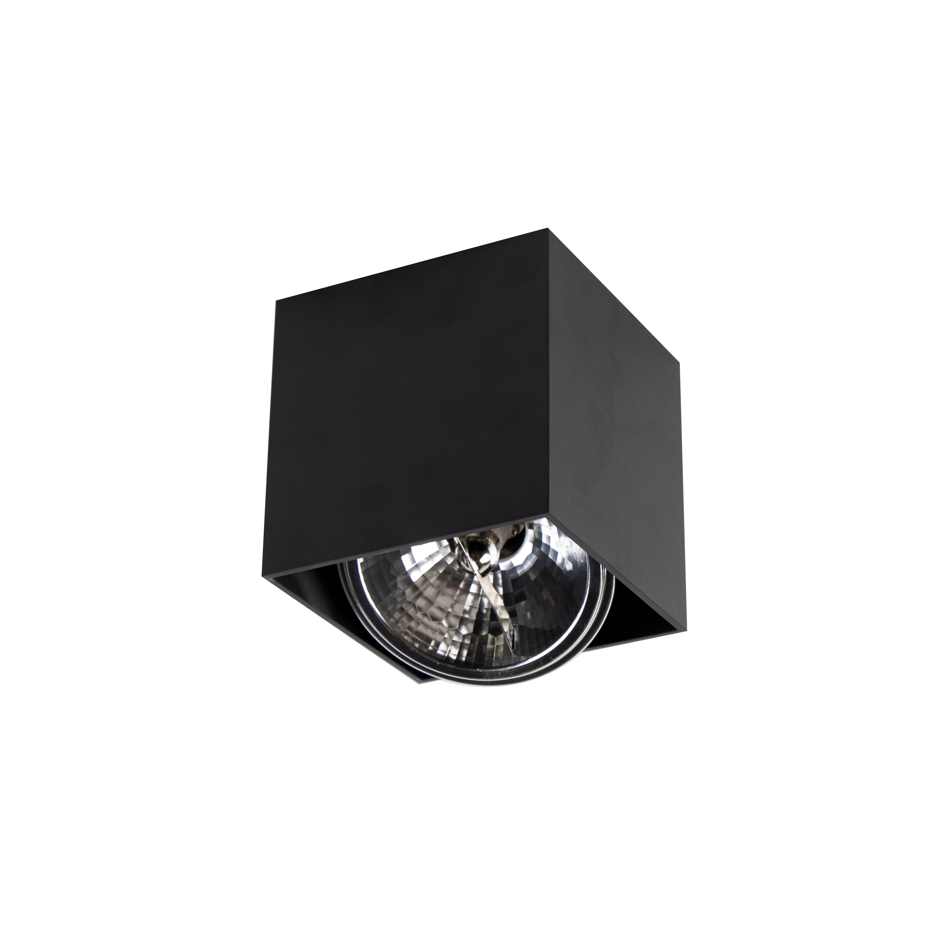 Design opbouwspot zwart vierkant - Box