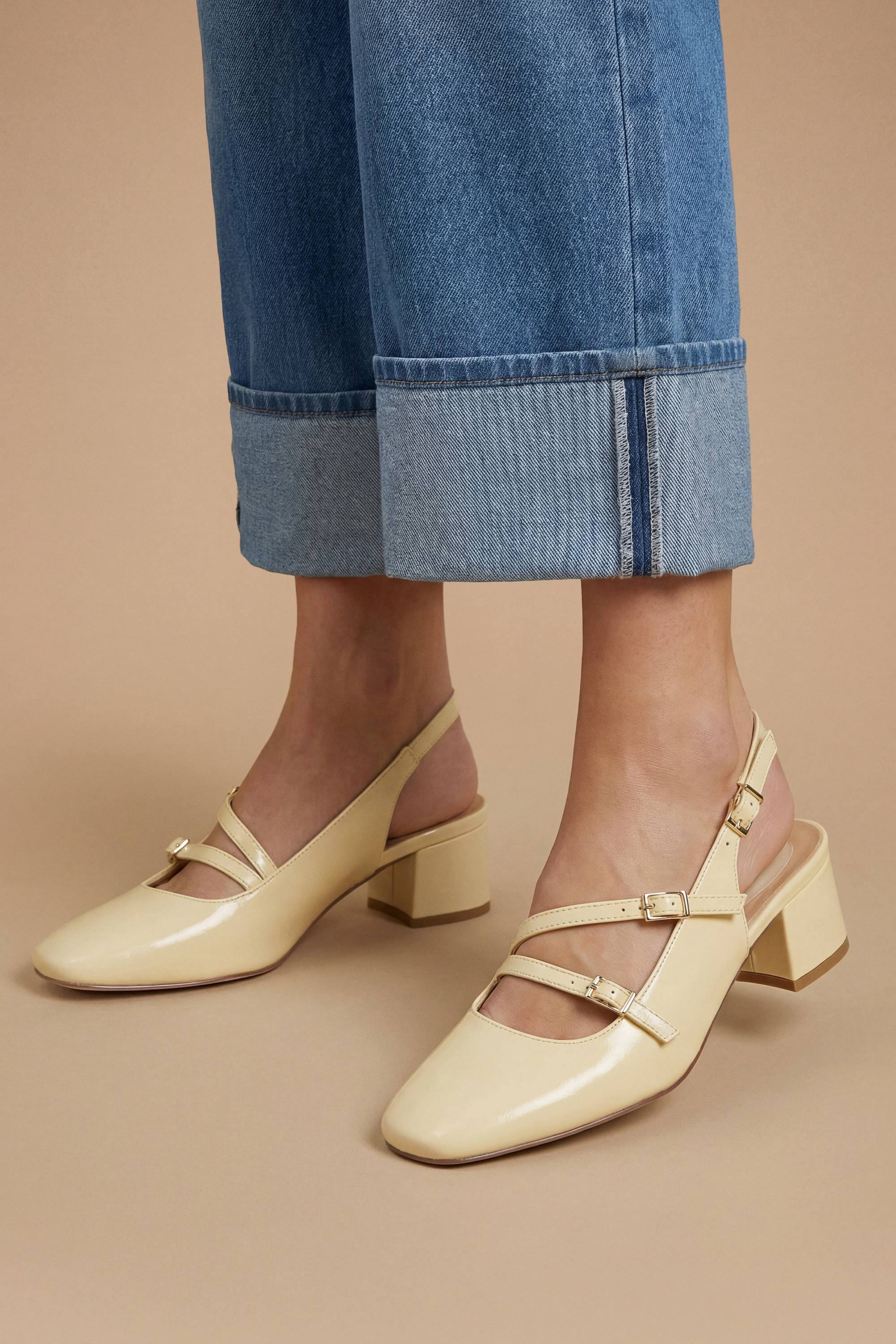 Oasis Ballerines Mary Jane À Bride Arrière Tara En Synthétiquecuir