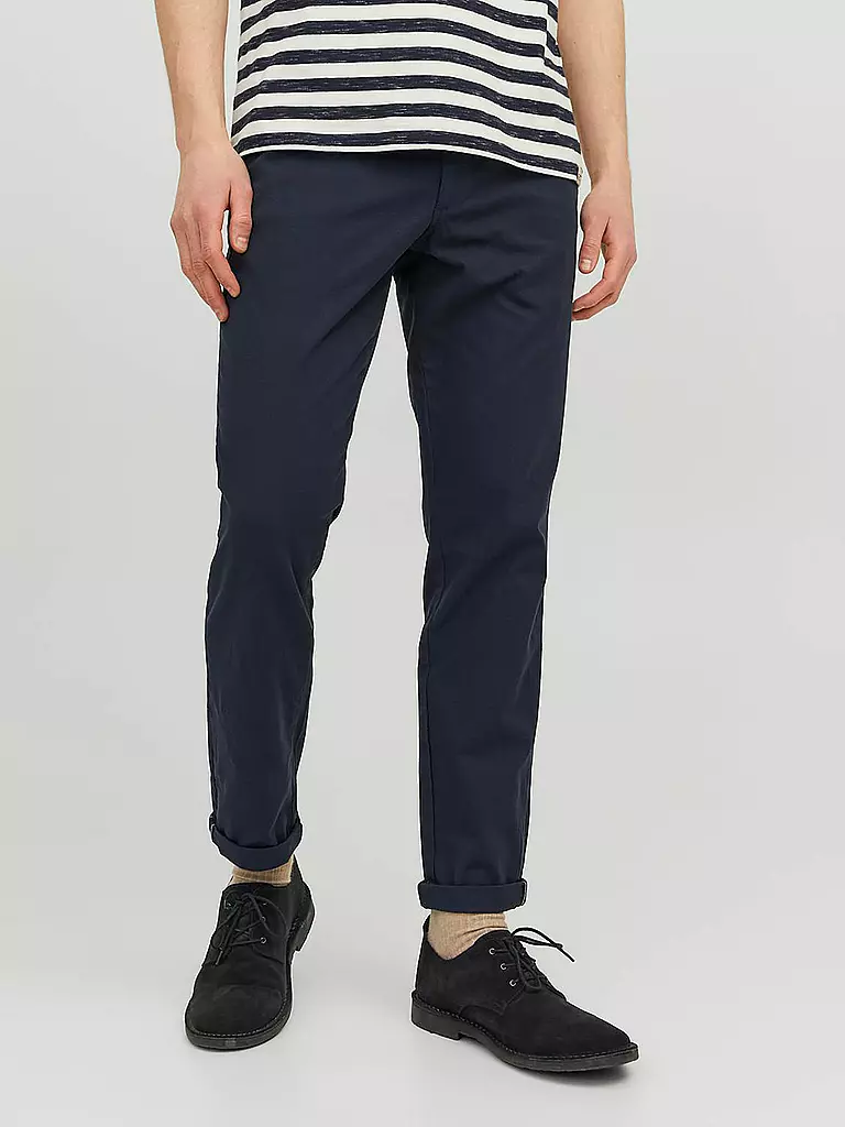 JACK & JONES Chino JPSTMARCO Slim Fit dunkelblau