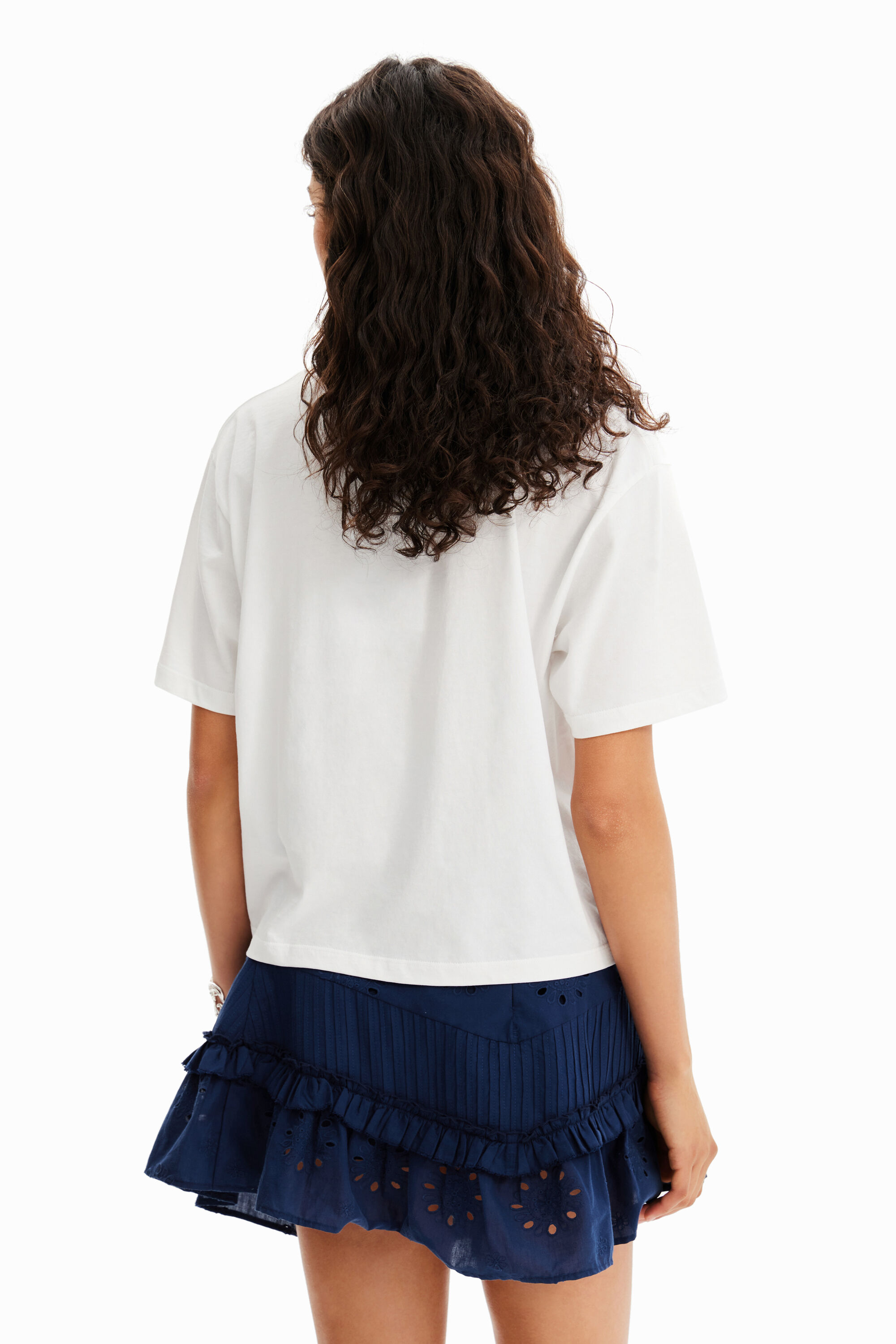 T-shirt patch fleur