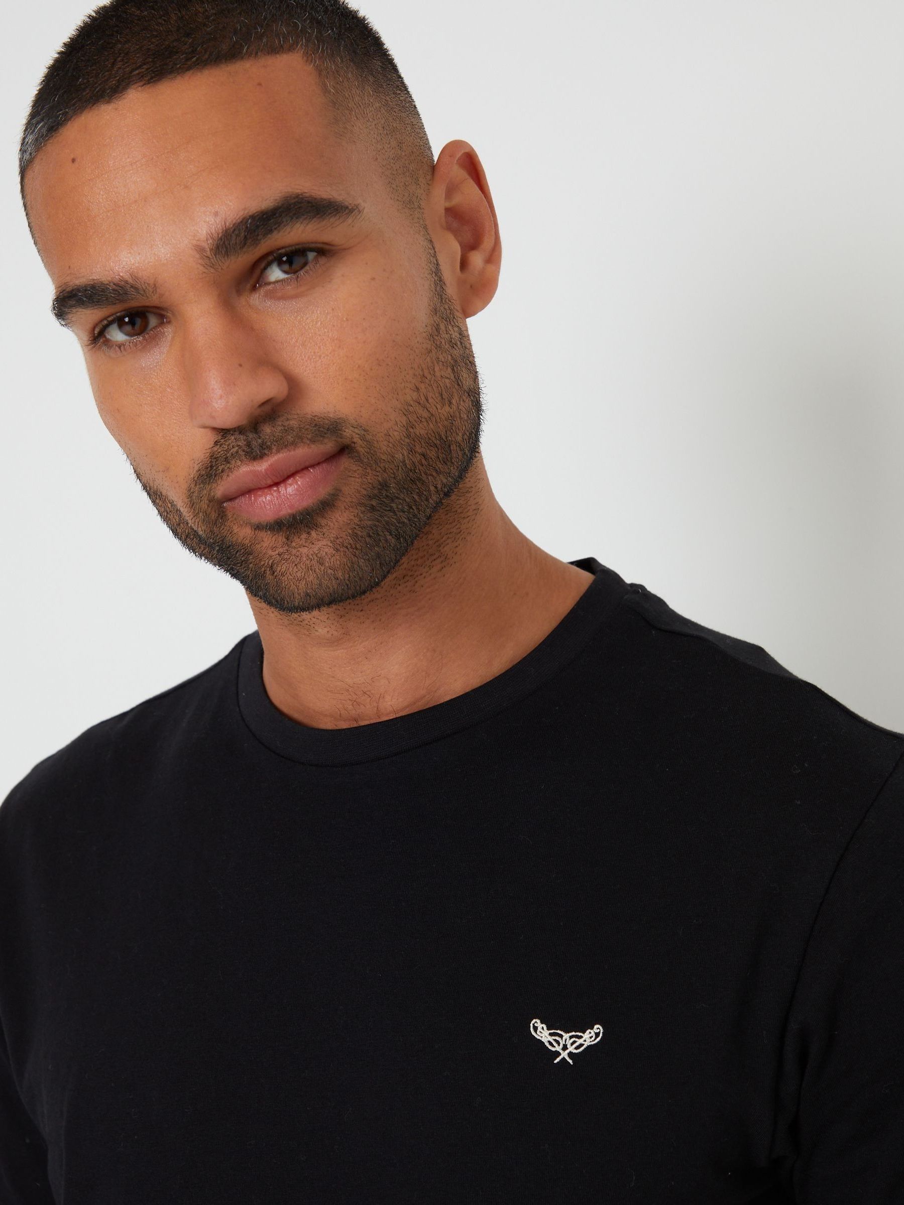 Zwart - Threadbare - Geruite pyjamaset met short
