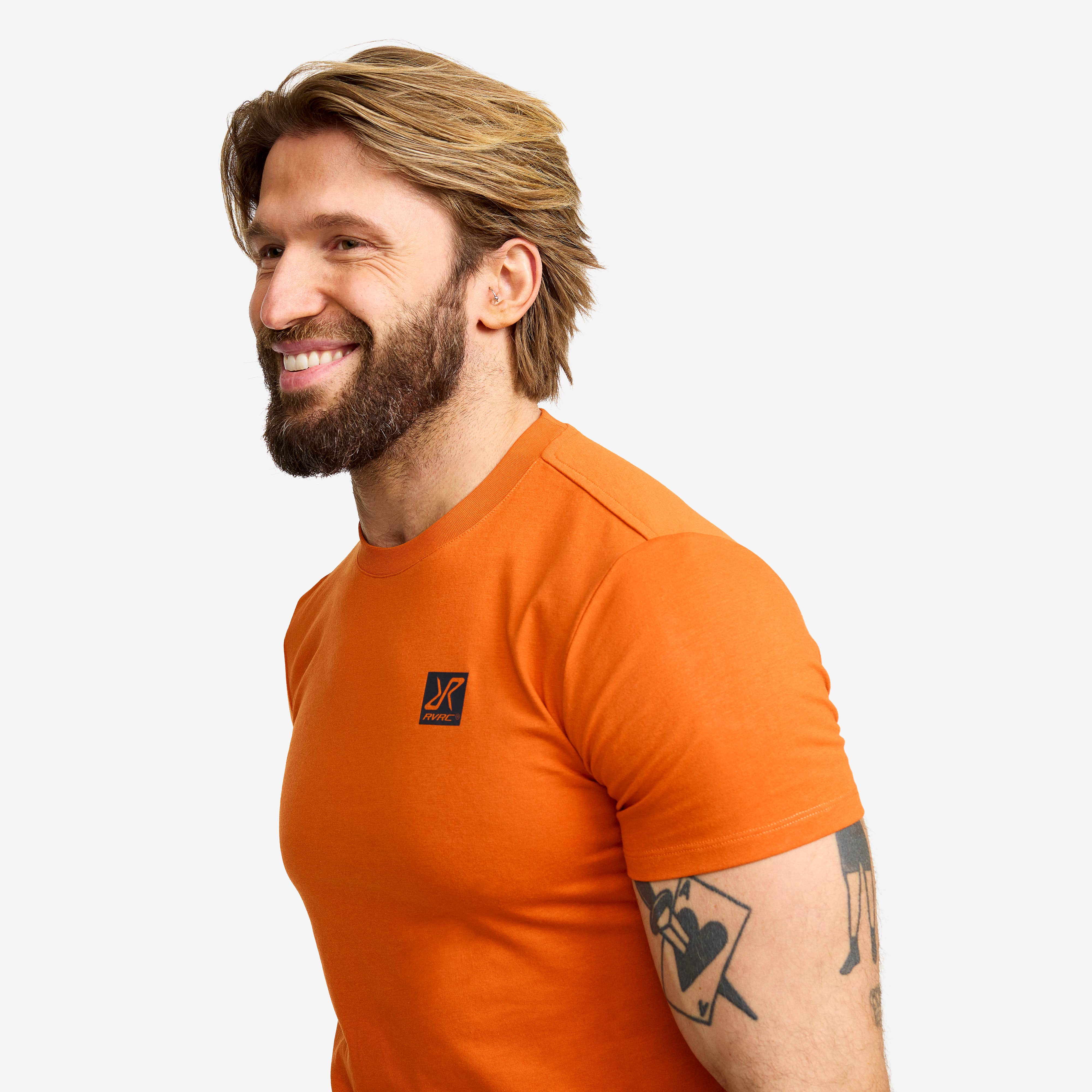 Easy Graphic Logo T-shirt Slim Fit Herre Hawaiian Sunset