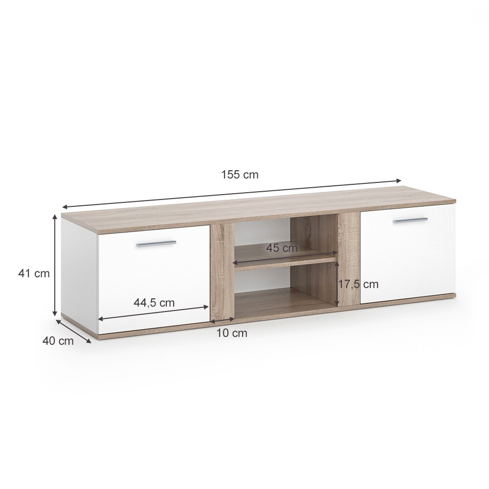 VICCO TV Lowboard NOVELLI 155 cm Sideboard Fernsehschrank Fernsehtisch