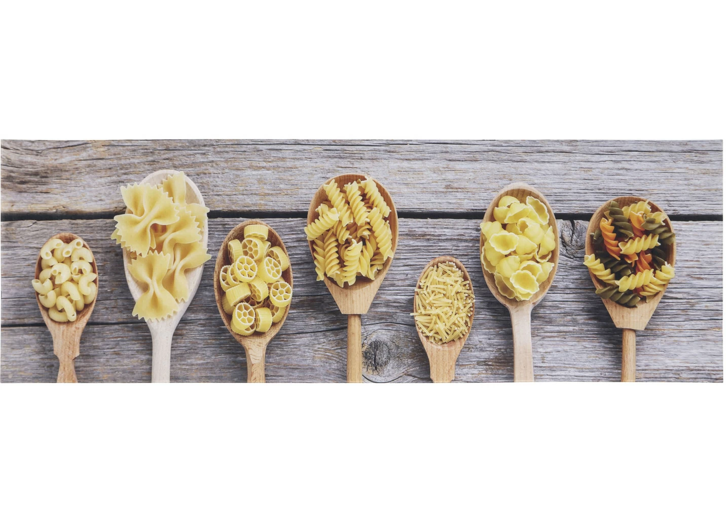 Küchenläufer Pasta, mit rutschhemmender Rückseite