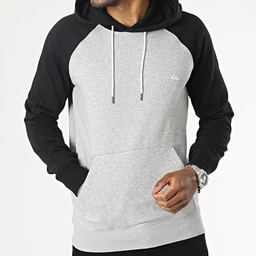 Sweat Capuche EQYFT04765 Gris Chiné Noir