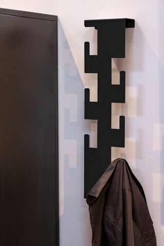 Wandgarderobe 15 x 60 cm schwarz
