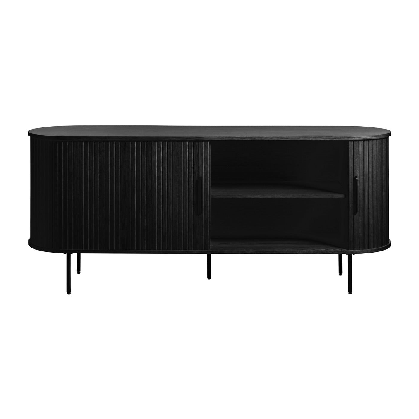 by fonQ Alon Dressoir - B 180 cm - Zwart Eiken