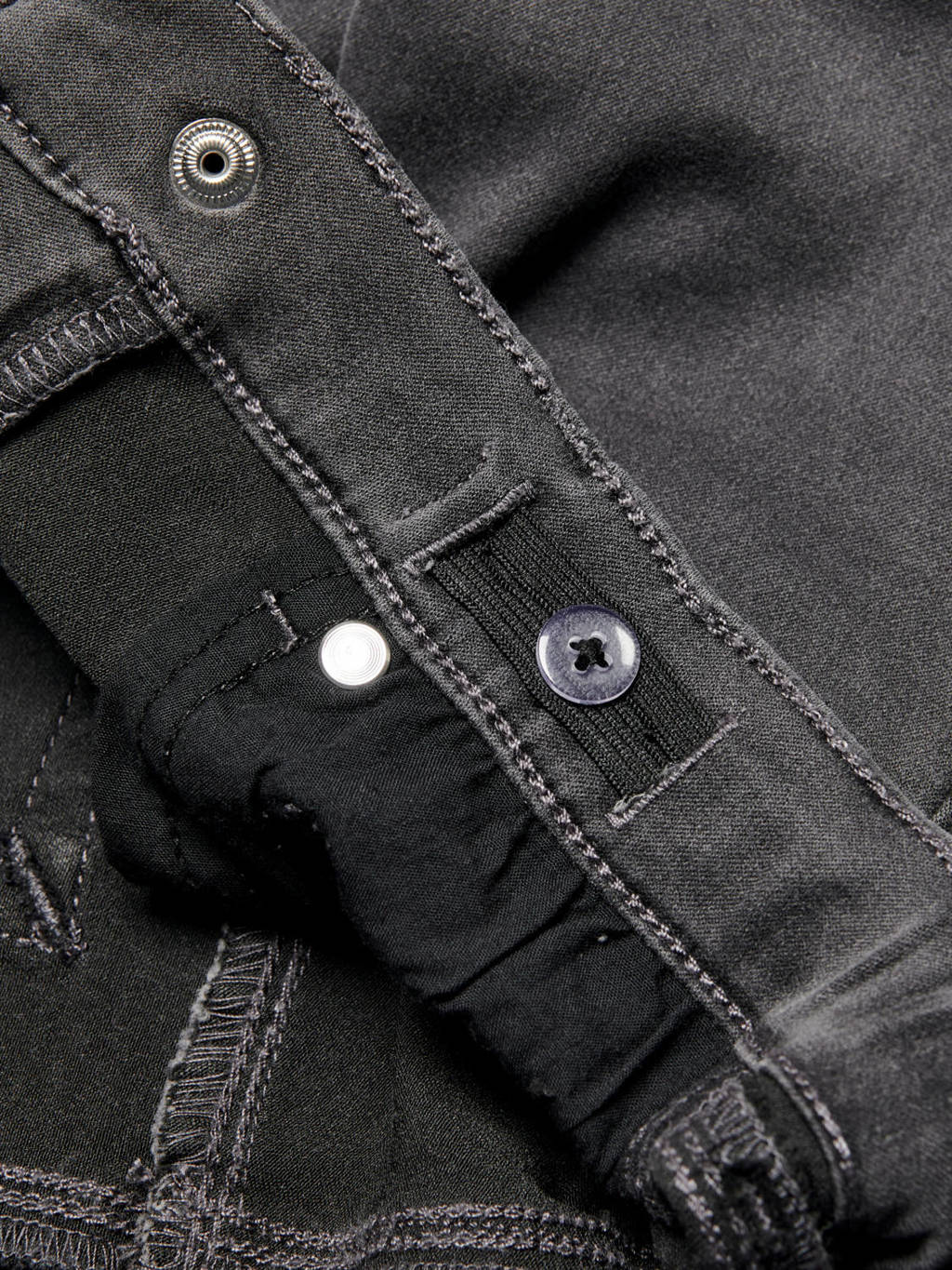 ONLY skinny jeans KONROYAL met katoen grijs stonewashed
