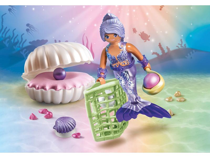 Playmobil Princess Magic Meerjungfrau mit Perlmuschel 71502 Unterwasserwelt-Spielset