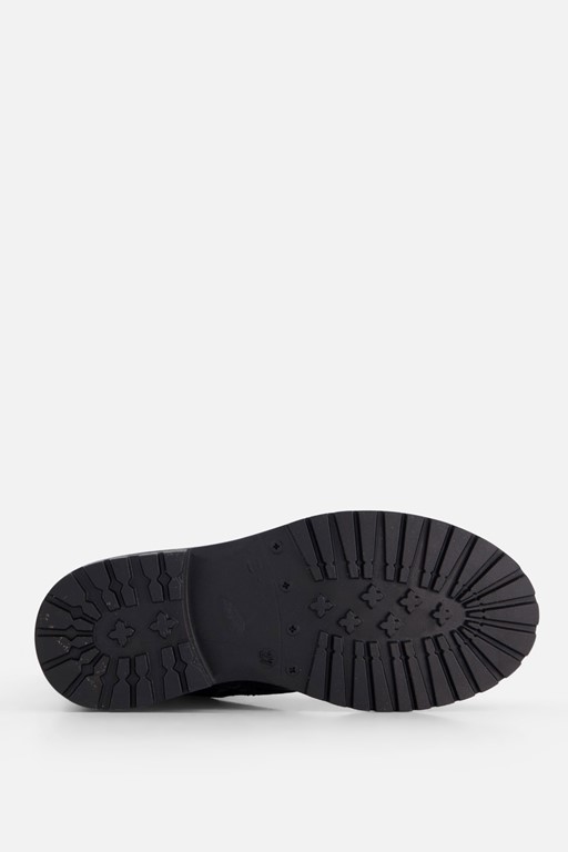 Develab Studs Veterboots zwart Leer