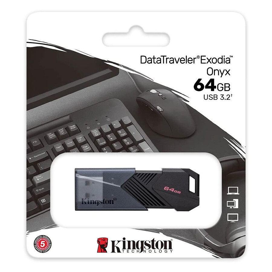 Kingston DataTraveler Exodia Onyx 64 Go