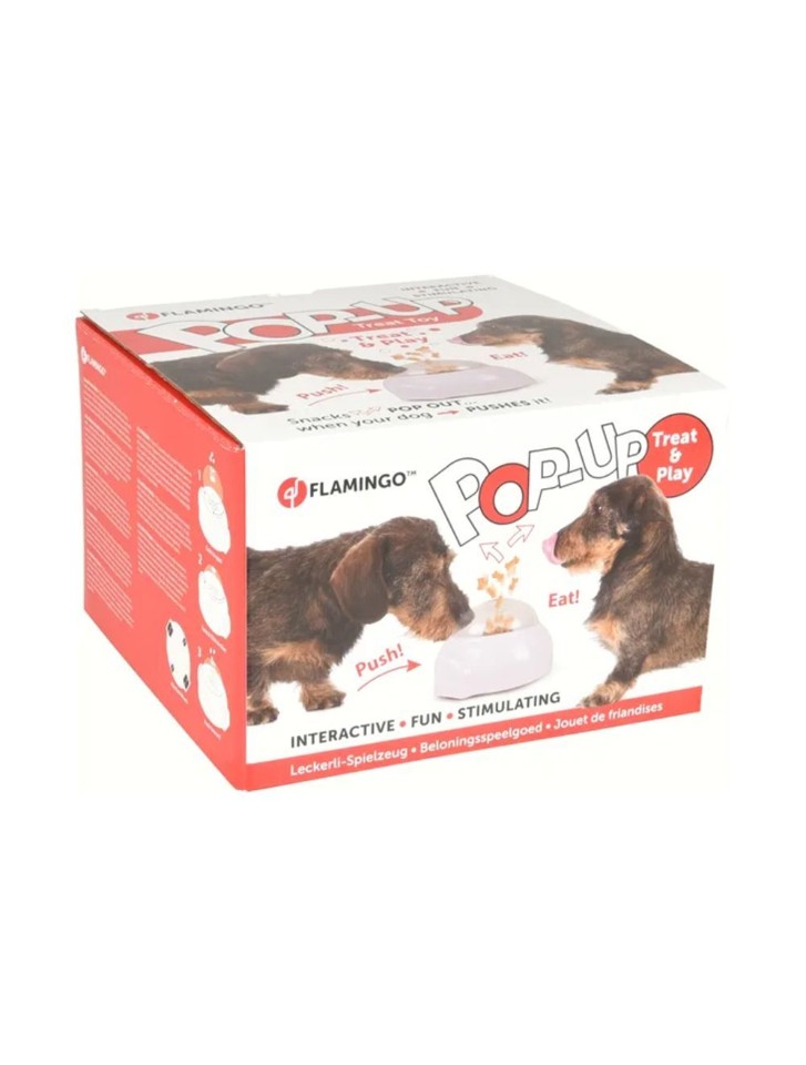 Flamingo - Aktivitetslegetøj Pop Up godbidder til hund /kat