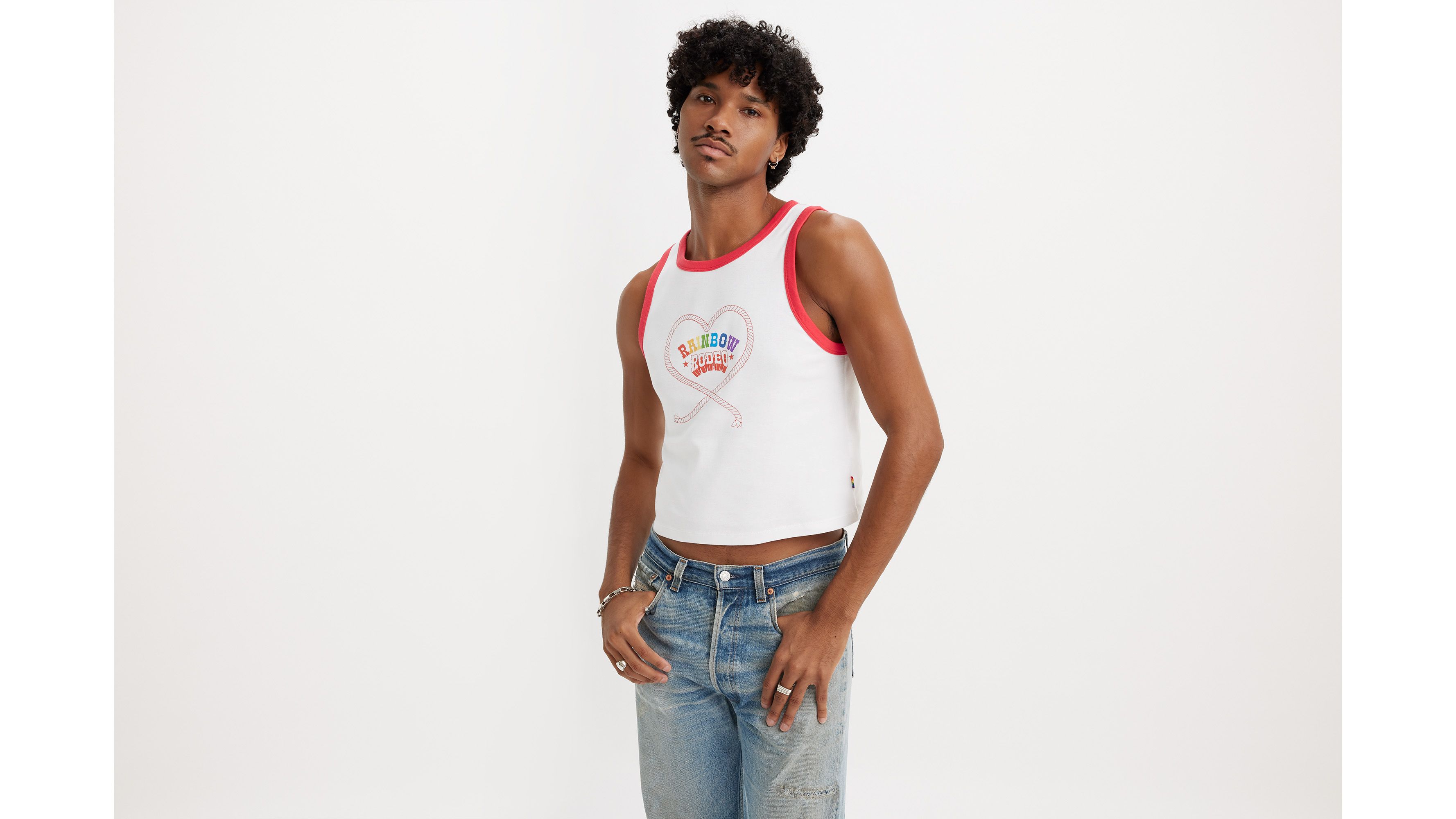 Levi's® Pride Débardeur graphique Olivia - Bright White - Blanc