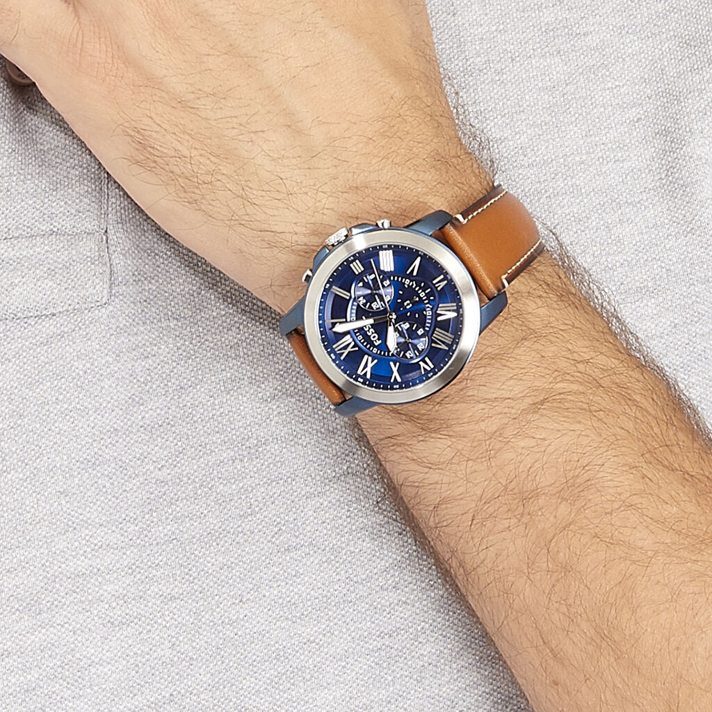 Montre Fossil Grant Bleu