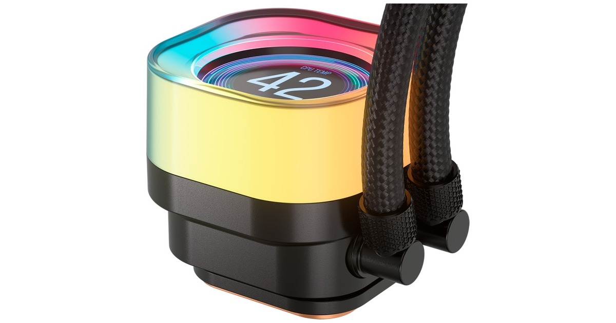 CorsairiCUE LINK TITAN 360 RX LCD + 3x iCUE LINK RX120 RGB Cooling bundel waterkoeling  (Zwart, RGB)