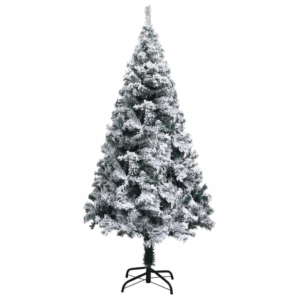 Kunstkerstboom met sneeuw, groen, 120 cm, PVC