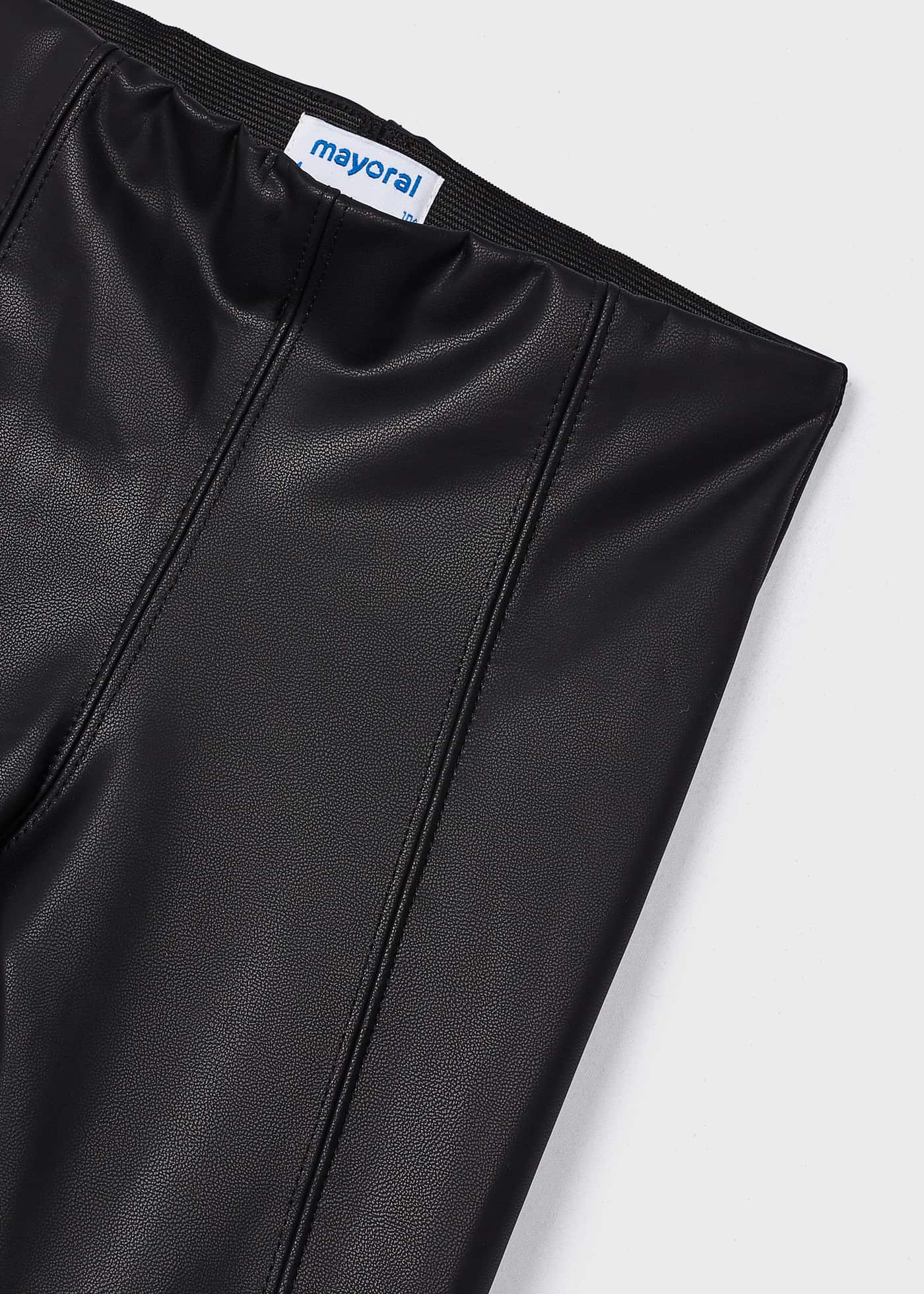 Leggings de couro sintético para meninas