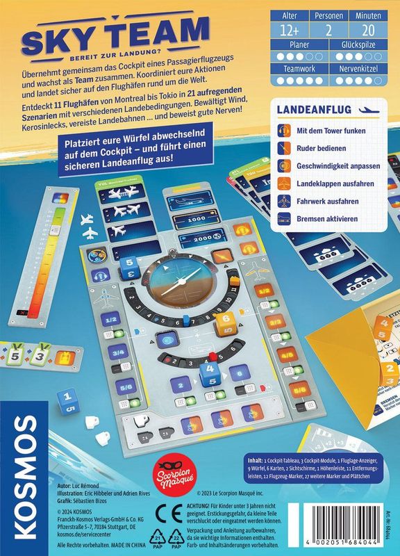 Kosmos - Sky Team - Bordspel - Reizen/avontuur - Coöperatief spel