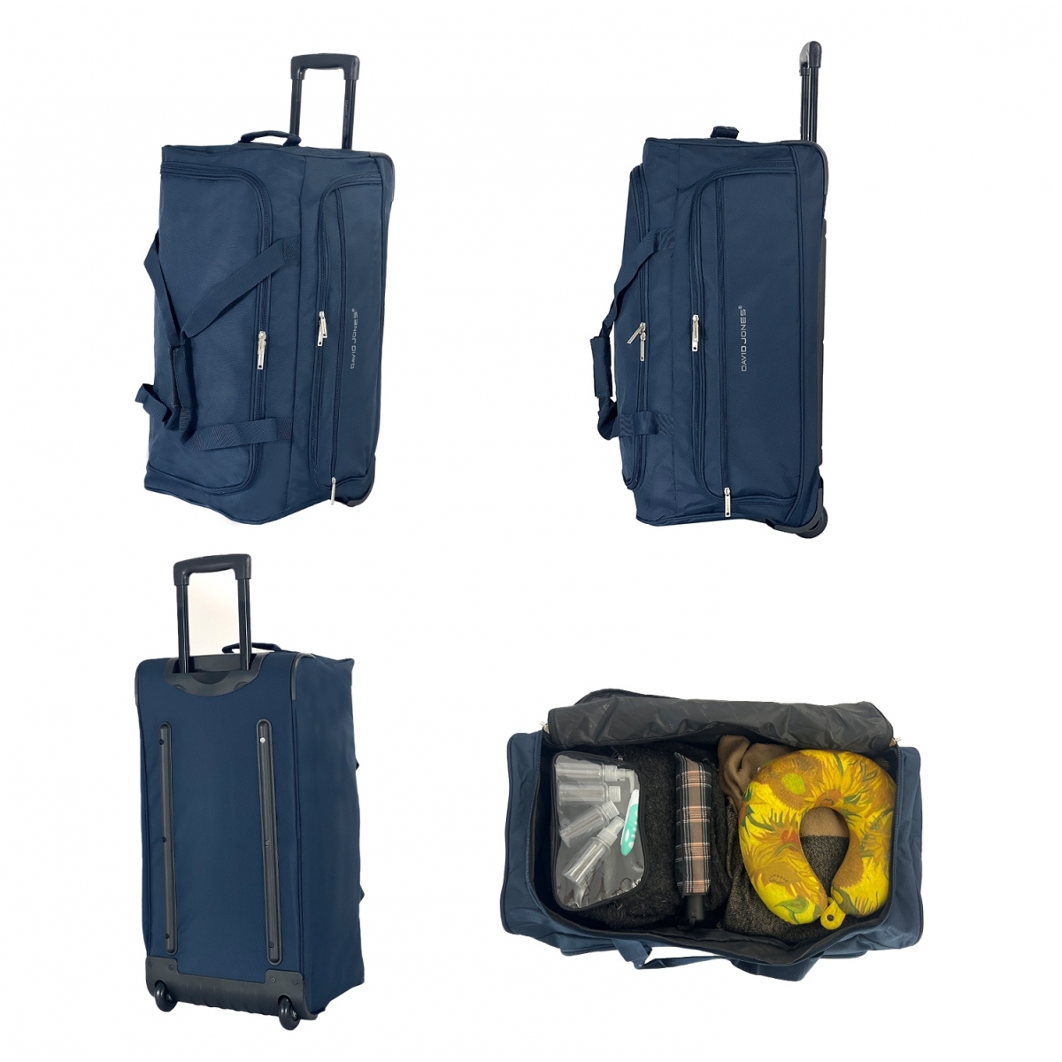 David Jones Sac de voyage avec roulettes 61L David Jones polyester taille M 66cm