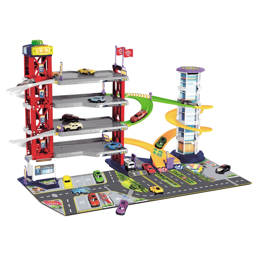 Spielset mit 4-stöckigem Parkhaus