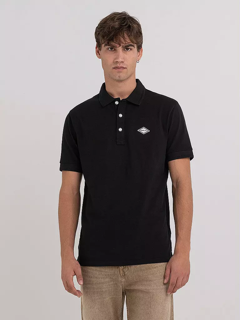 REPLAY Poloshirt  schwarz